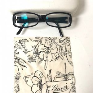Gucci Floral Glasses, Case and Matching Cloth